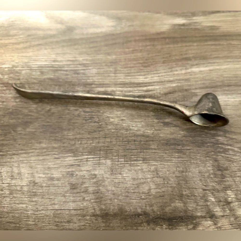 Vintage Midcentury Modern Sleek Godinger Silver Metal Candle Snuffer MCM Decor